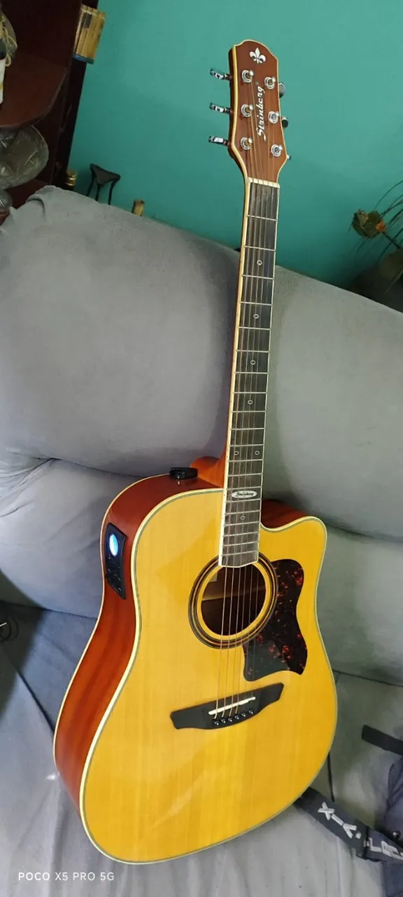 Violão Strinberg elétrico, passo cartão até 18x