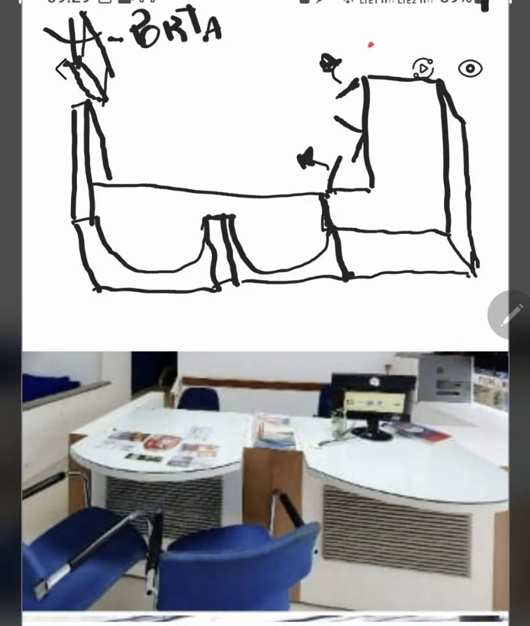 Balcão recepção  excelente oportunidade