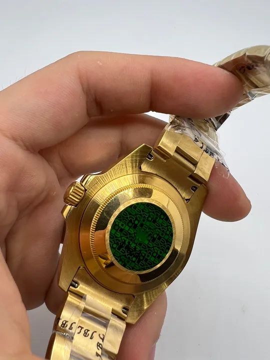 Relógio Rolex Submariner Gold Blue Automático  - Foto 3