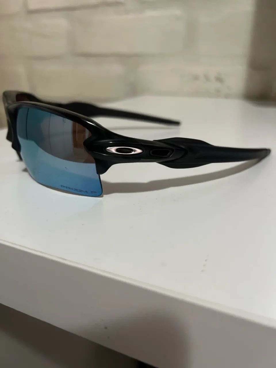 Óculos de Sol Oakley Flak 2.0 XL Matte Black Camp Prizm Deep Water Polarizado - Foto 2