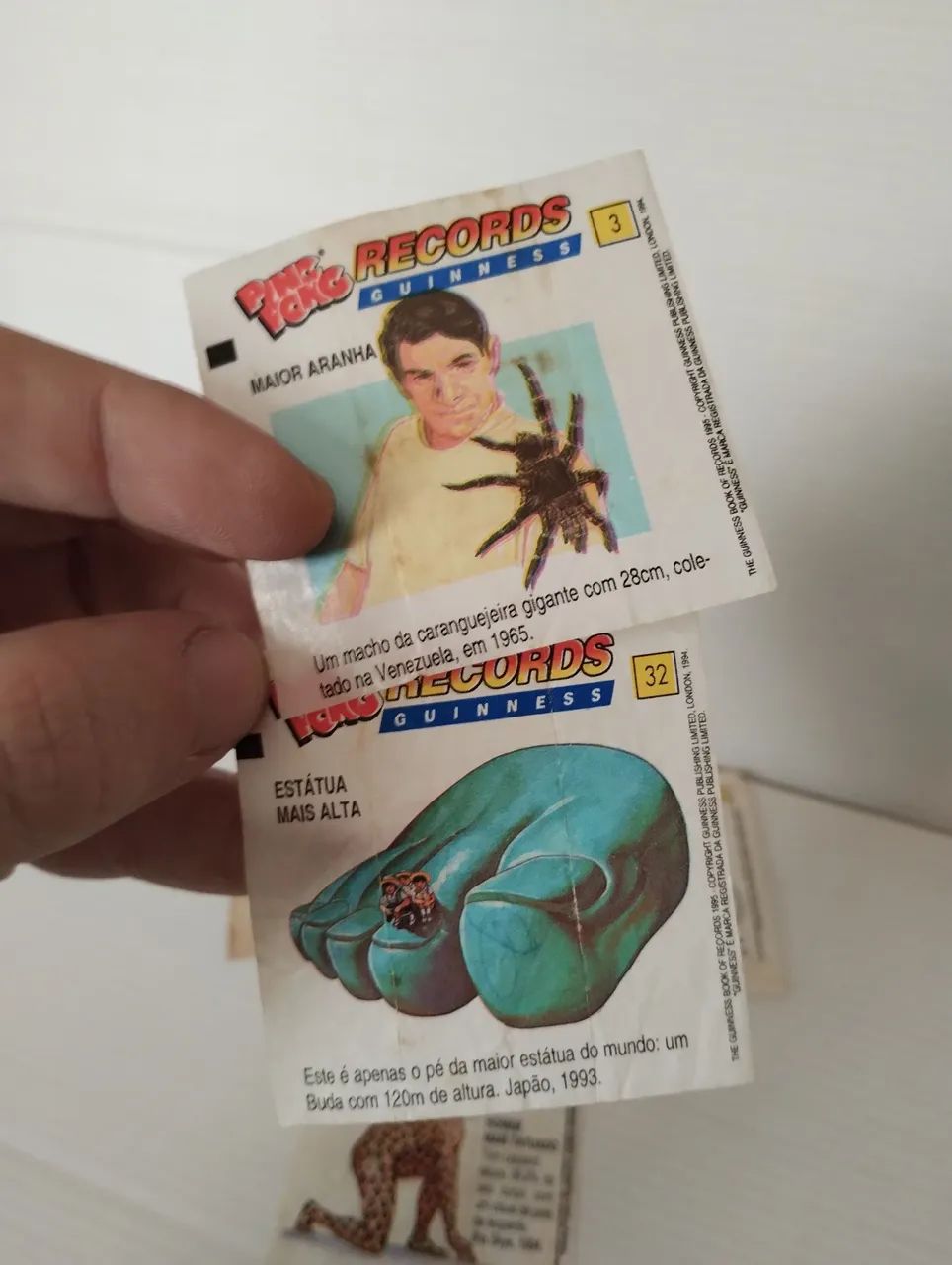 5 Figurinhas do Álbum Records Guinnes Ping Pong  (Original 1994) - Foto 3