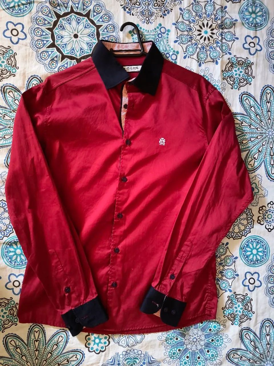 Camisa social vermelha mioche menswear