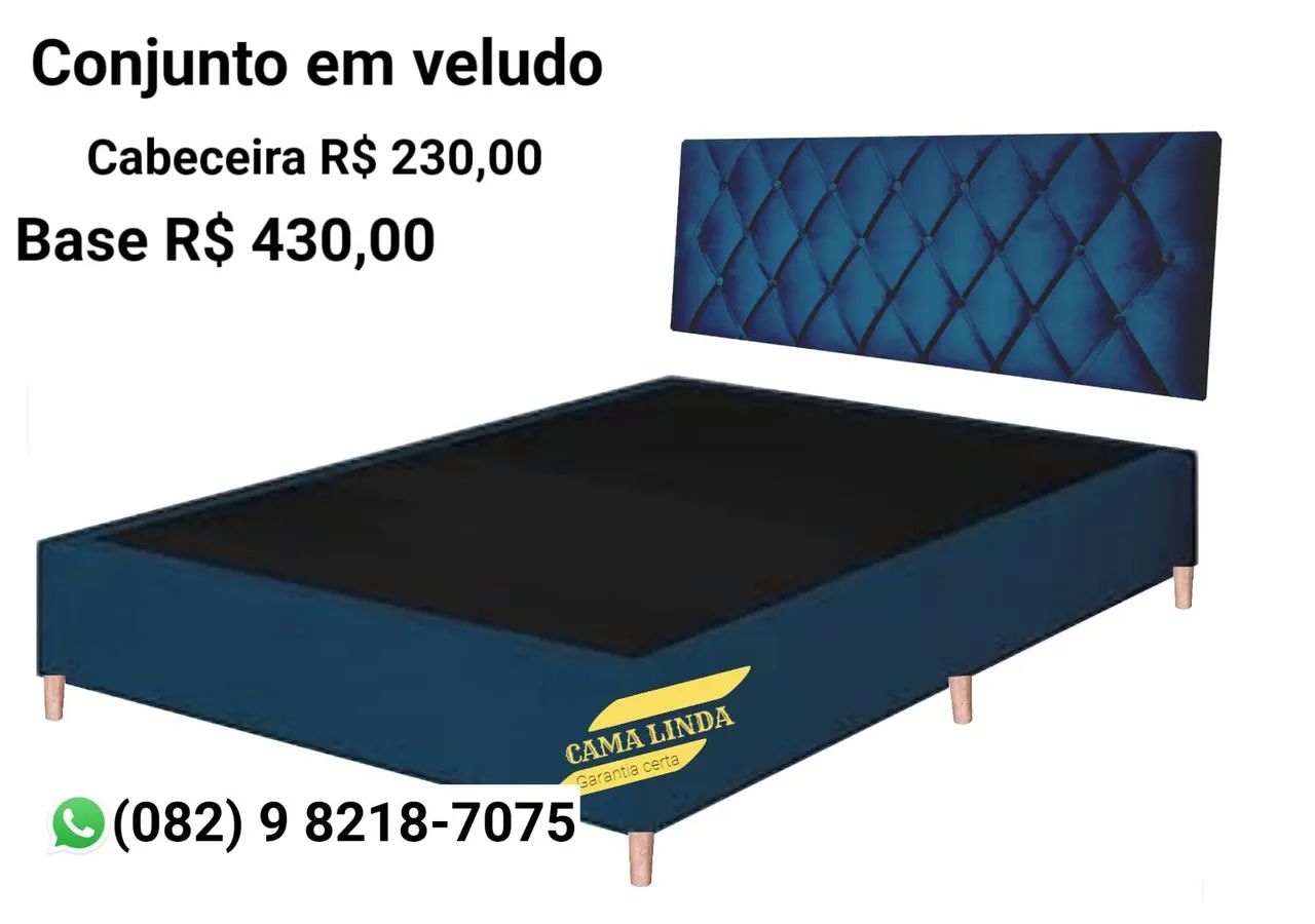 BASE COLCHÕES PUFFS CAMA BOX BAÚ ENTREGA GRÁTIS  - Foto 2