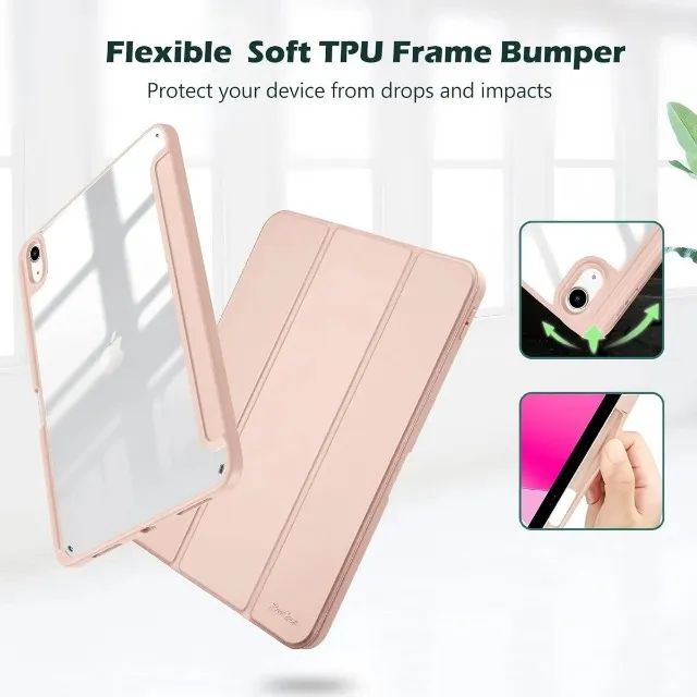 Capa Book Cover Com Slot P/ Caneta Para Ipad 10 Ipad 11 A16 - Foto 4