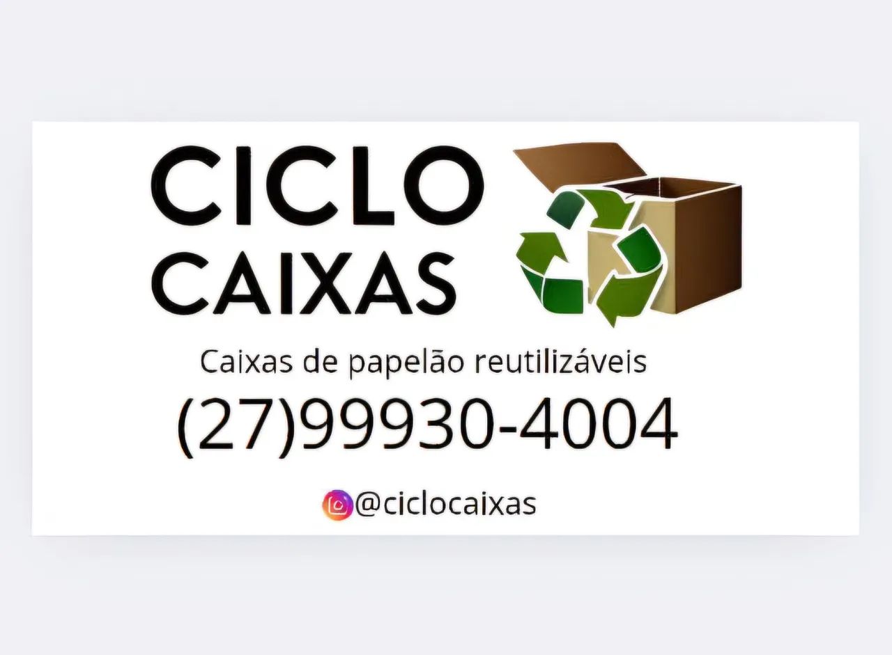 Caixas de papelão reutilizáveis