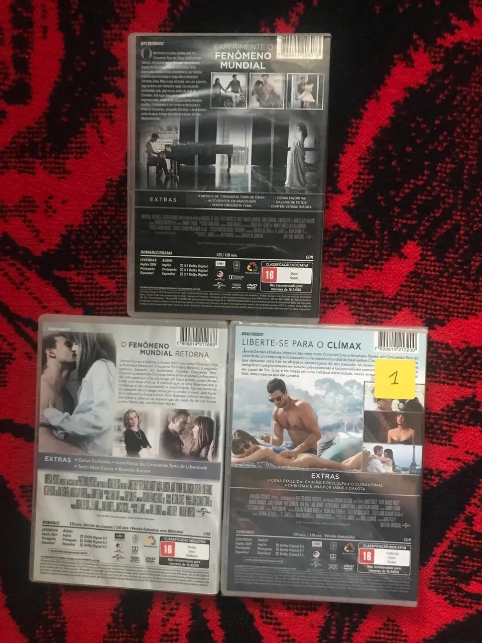 Coleção dvd 50 tons de cinza (1 lacrado) - Foto 2