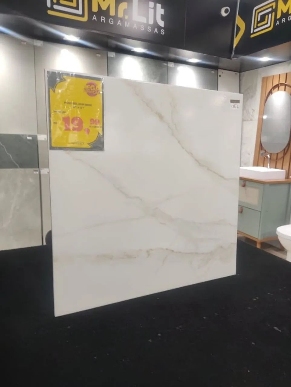 Piso Cerâmico Selena Bege 57x57 R$: 19,99mt² ( Falar com Jéssica ) - Foto 3