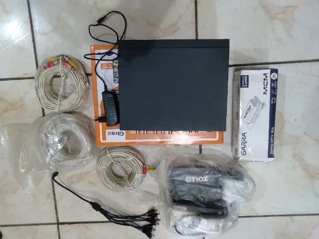 Cftv CITOX 8 canais..3 cabos prontos com Bnc e camera 3030, fonte 12v - Foto 2