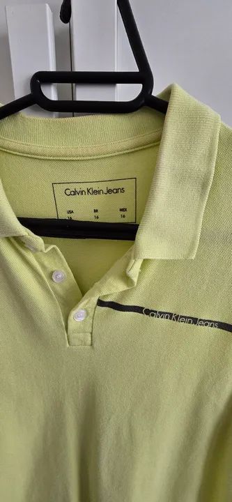 Camiseta Polo Calvin Klein Jeans verde - Foto 2