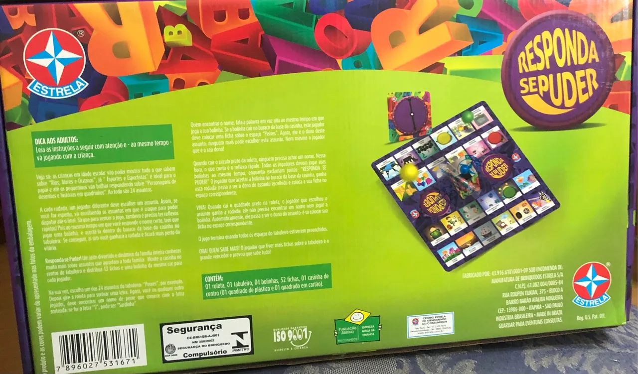 Jogo de Tabuleiro Responda Se Puder - Estrela - Foto 2