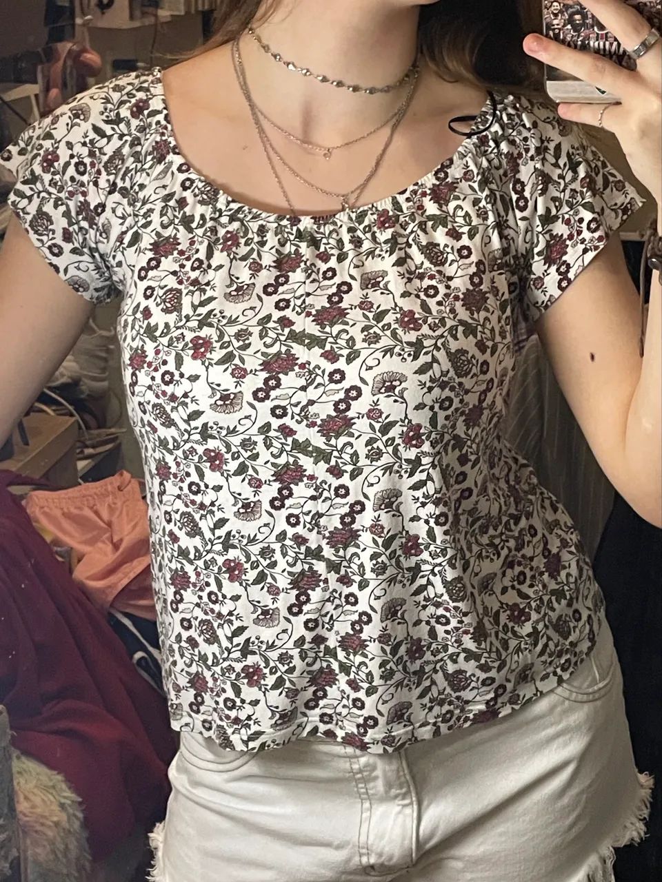 Blusa Florida Branca (P)  - Foto 2