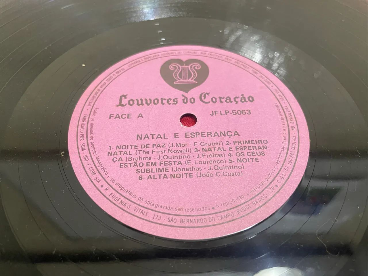 Disco de Vinil Conjunto de Vozes Novo Cântico Natal e Esperança  - Foto 5
