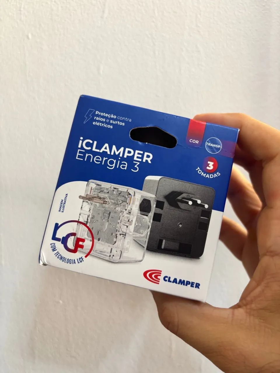 Extensor de Tomada iCLAMPER Energia 3 - Foto 3