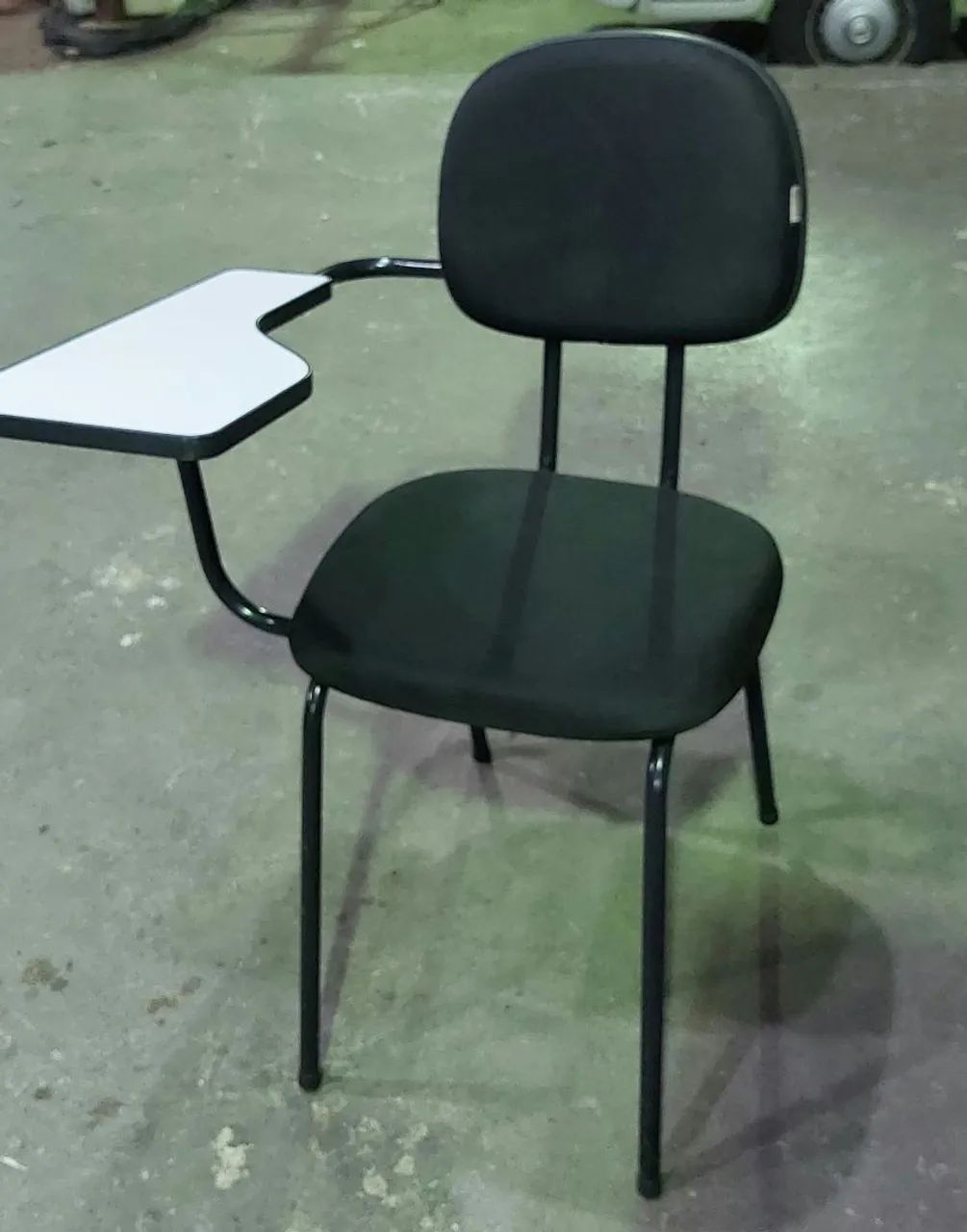 Cadeira Para Escritório com Prancheta - Sem Porta Livros Universitária - Foto 5