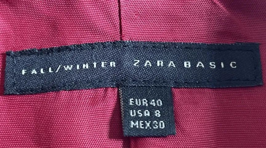 TRENCH COAT ZARA BASIC  FALL/ WINTER  42 LÃ VERMELHO - Foto 4