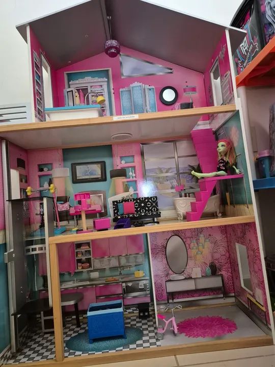 Casinha de Bonecas Tríplex da barbie - Foto 2