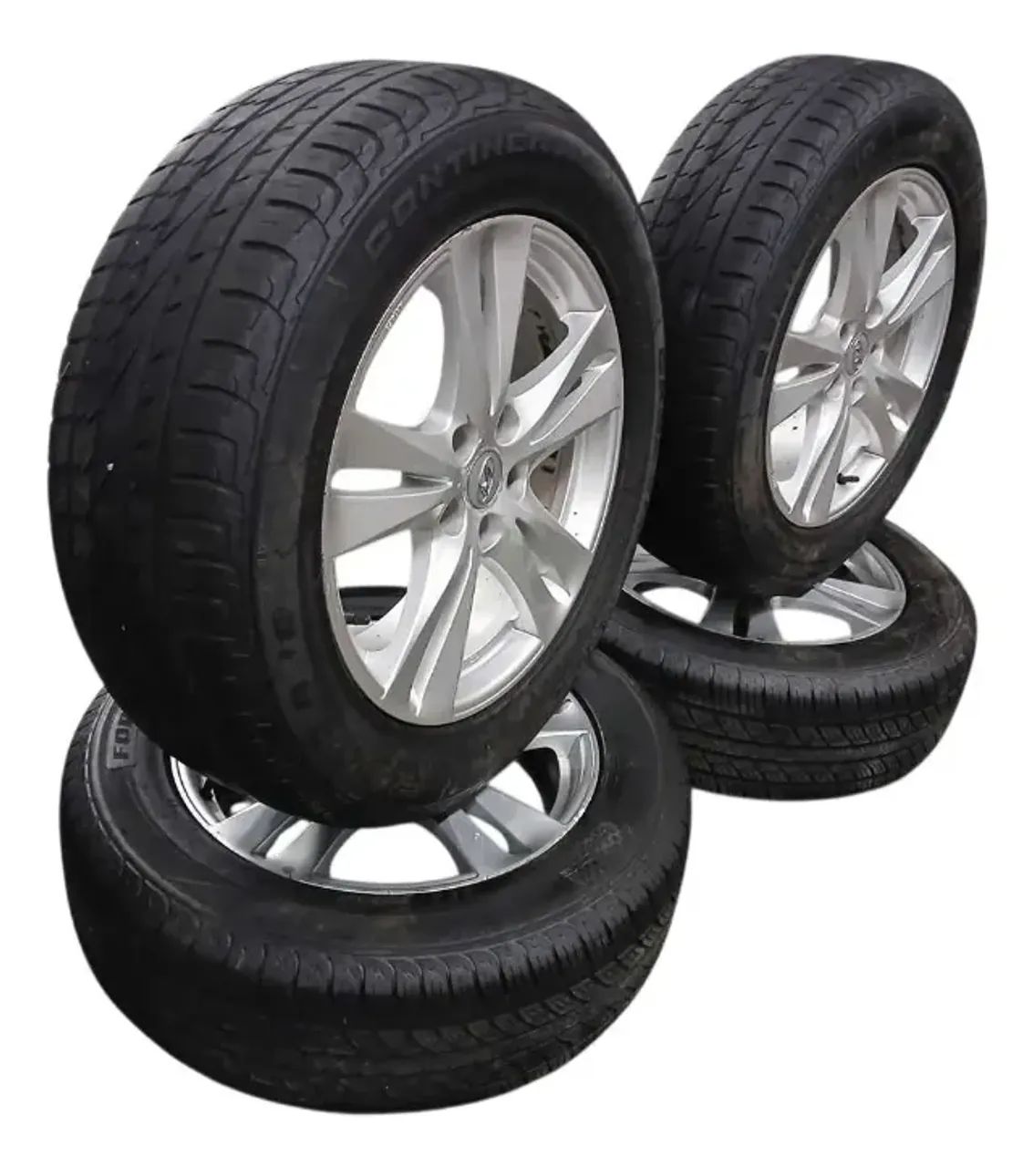 Jogo De Rodas Com Pneu Aro 18 Hyundai Santa Fe 3.5 V6 2012 - Foto 4