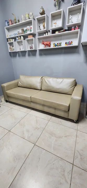 Sofá de Couríssimo 3 Lugares Bege 