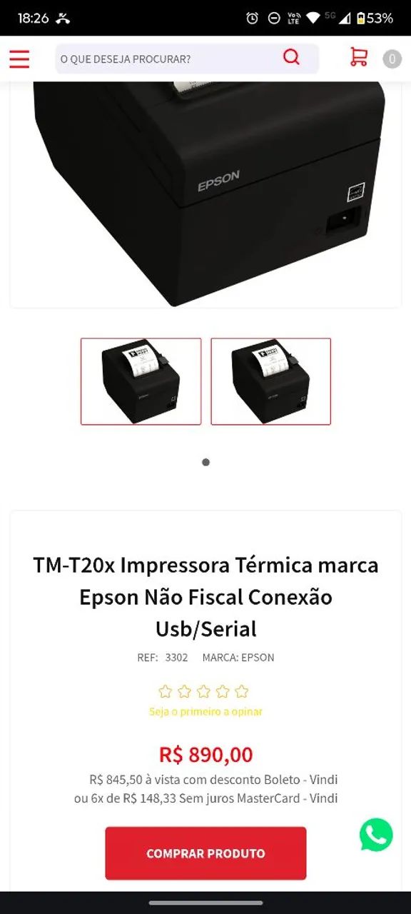 Impressora de NF Epson  - Foto 4