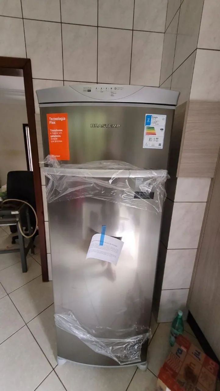 Freezer Brastemp frost free inox de 228L novo sem uso - Foto 2