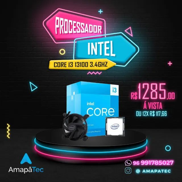 Processador Intel Core I3-13100