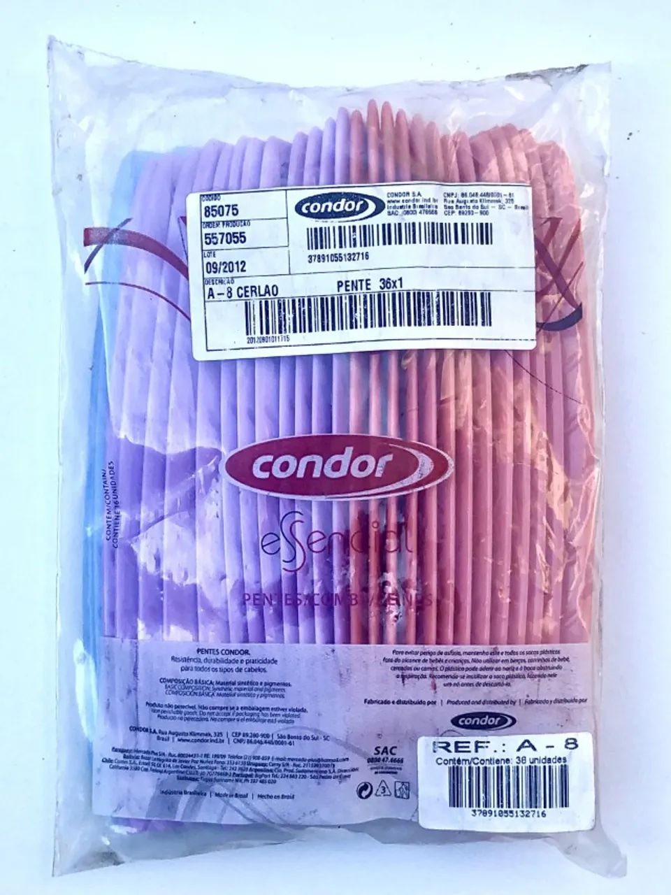 Pente Condor Cerlão A-8 pct. com 36 unidades - Foto 2