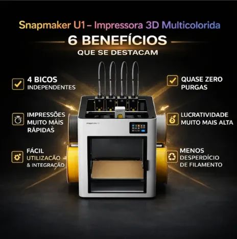 Impressora 3D Snapmaker U1 - Foto 3