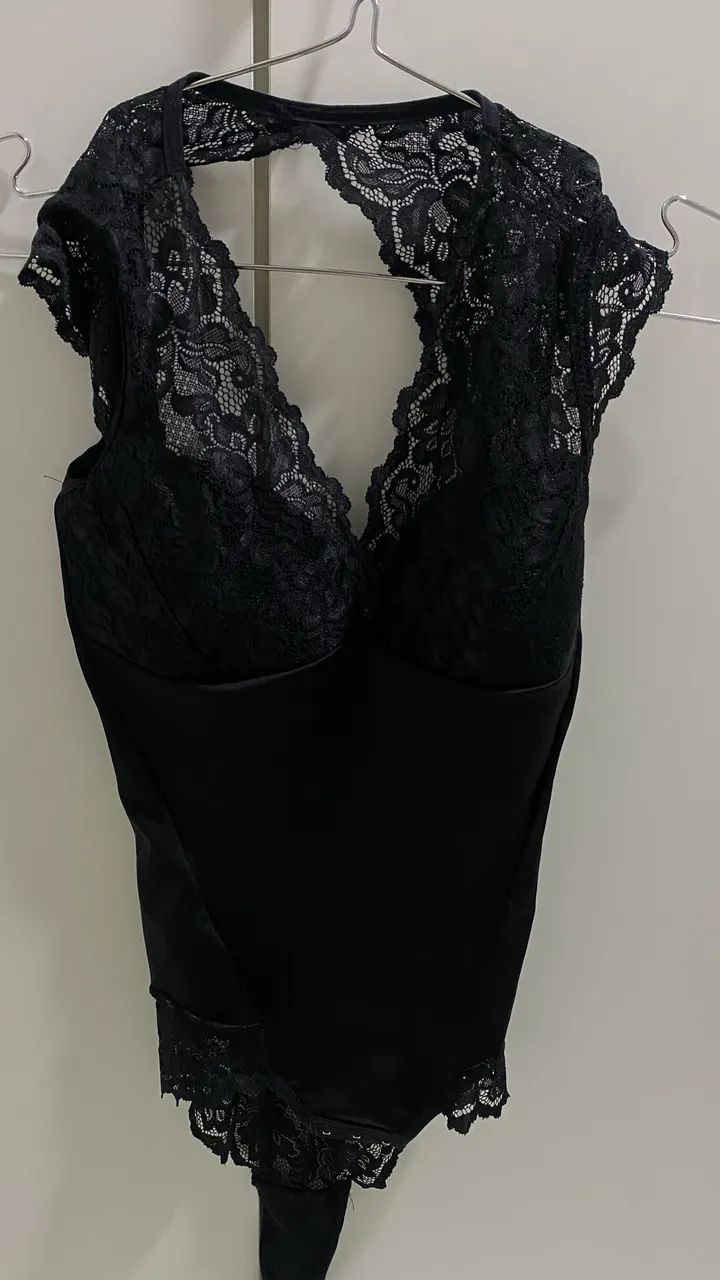 Body com renda da Demillus TAM P - Foto 3