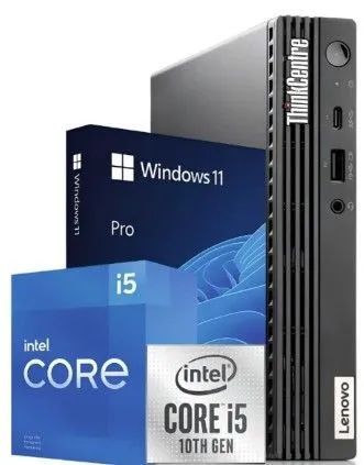 Mini PC Micro CPU Lenovo M70q I5 10 Geração 16gb SSD 256GB NvMe Win 11 Pro