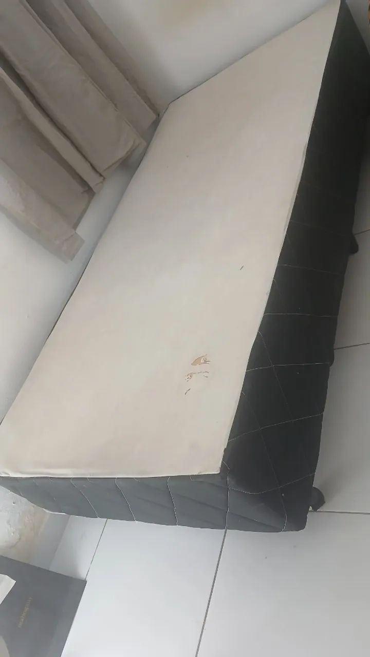 Cama solteiro base + colchão 