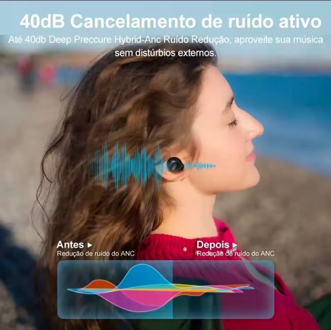 Fone QCY HT07 ANC - Foto 2