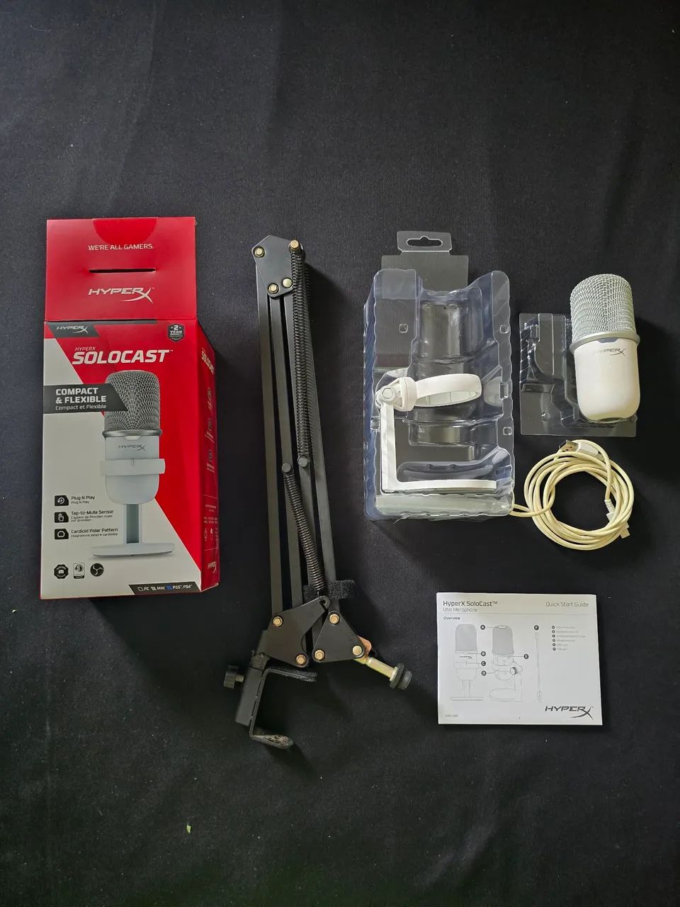 Microfone HyperX Solocast Branco - Foto 2