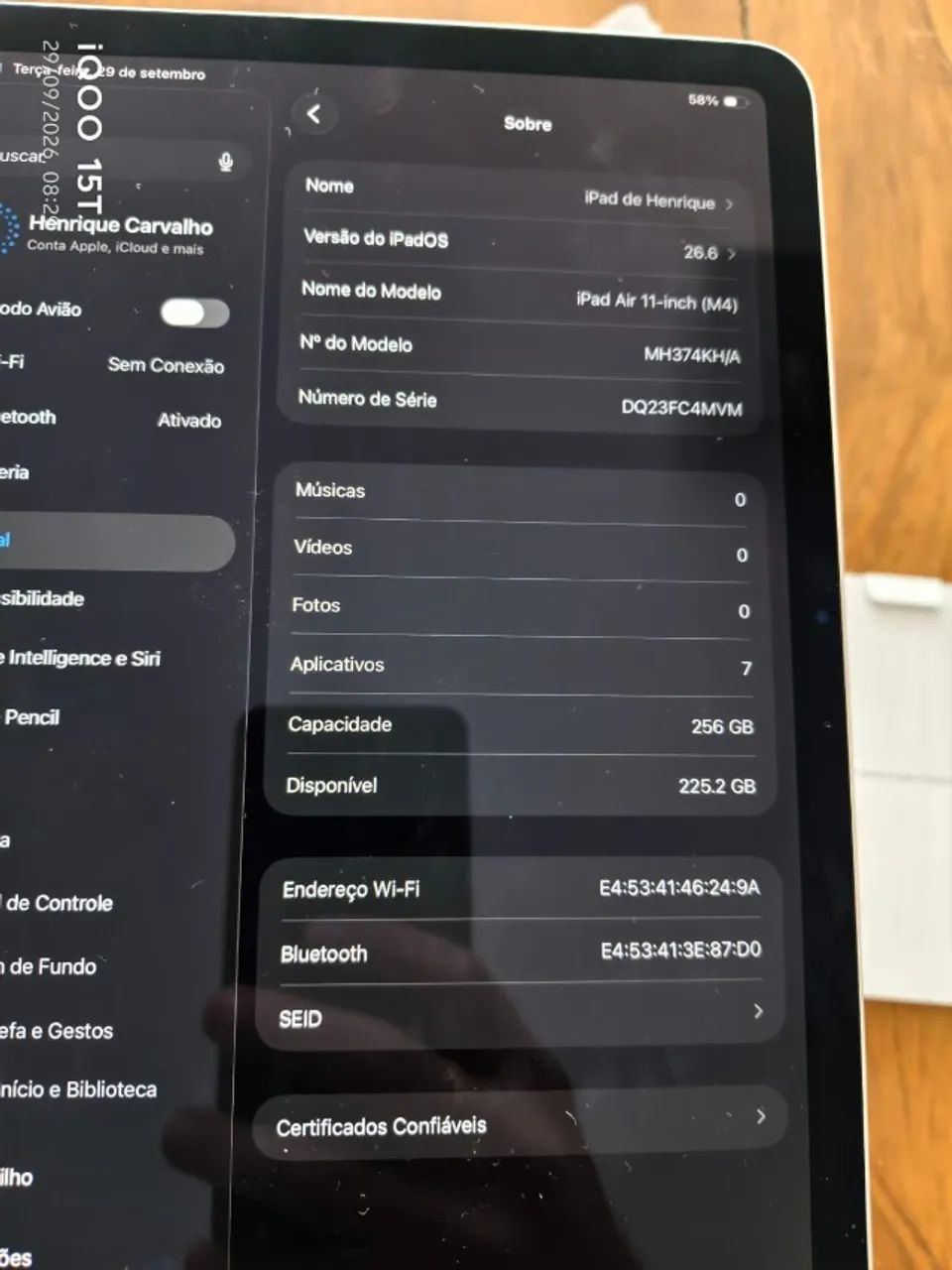 iPad Air M4 11 polegadas 256 GB Wi-Fi Estelar - Foto 3