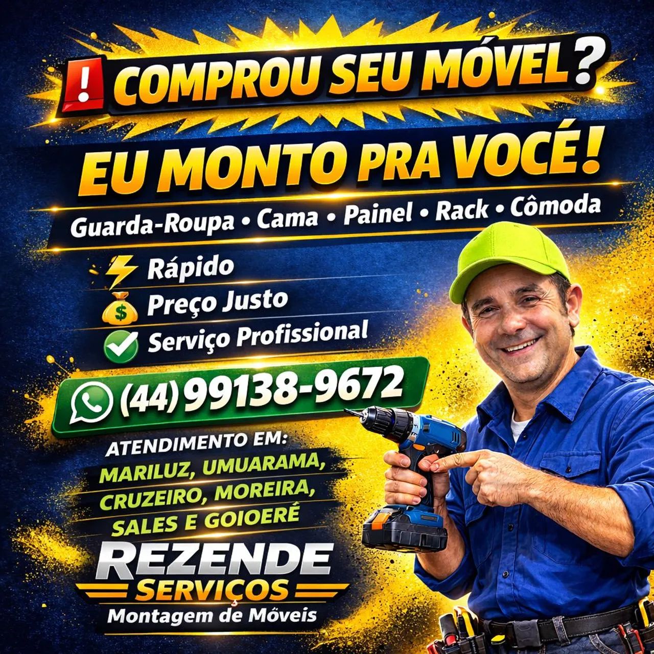 Montagem de móveis em geral 