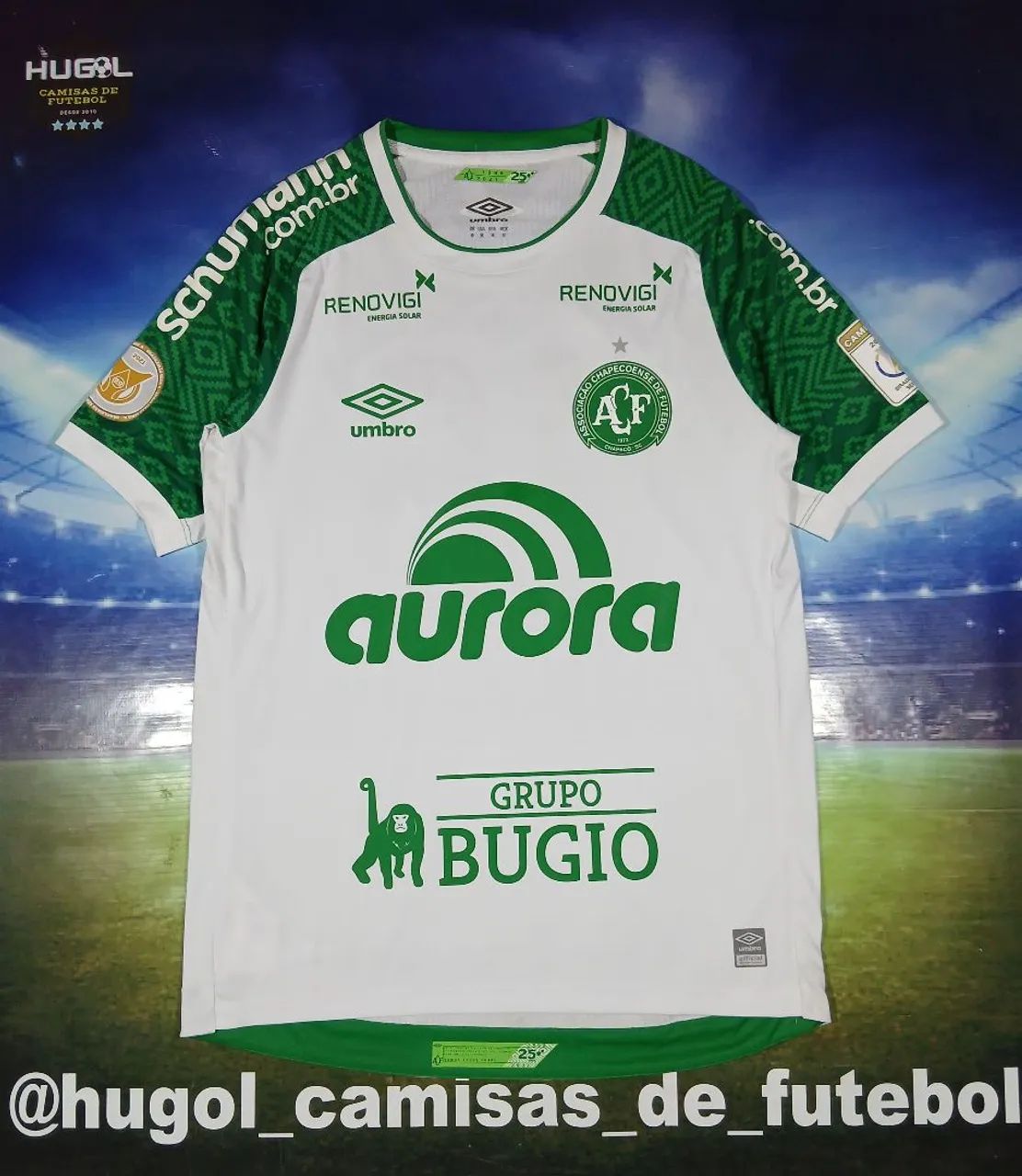 Camisa da Chapecoense 2021 Umbro #16 Léo Gomes de jogo Tamanho M 