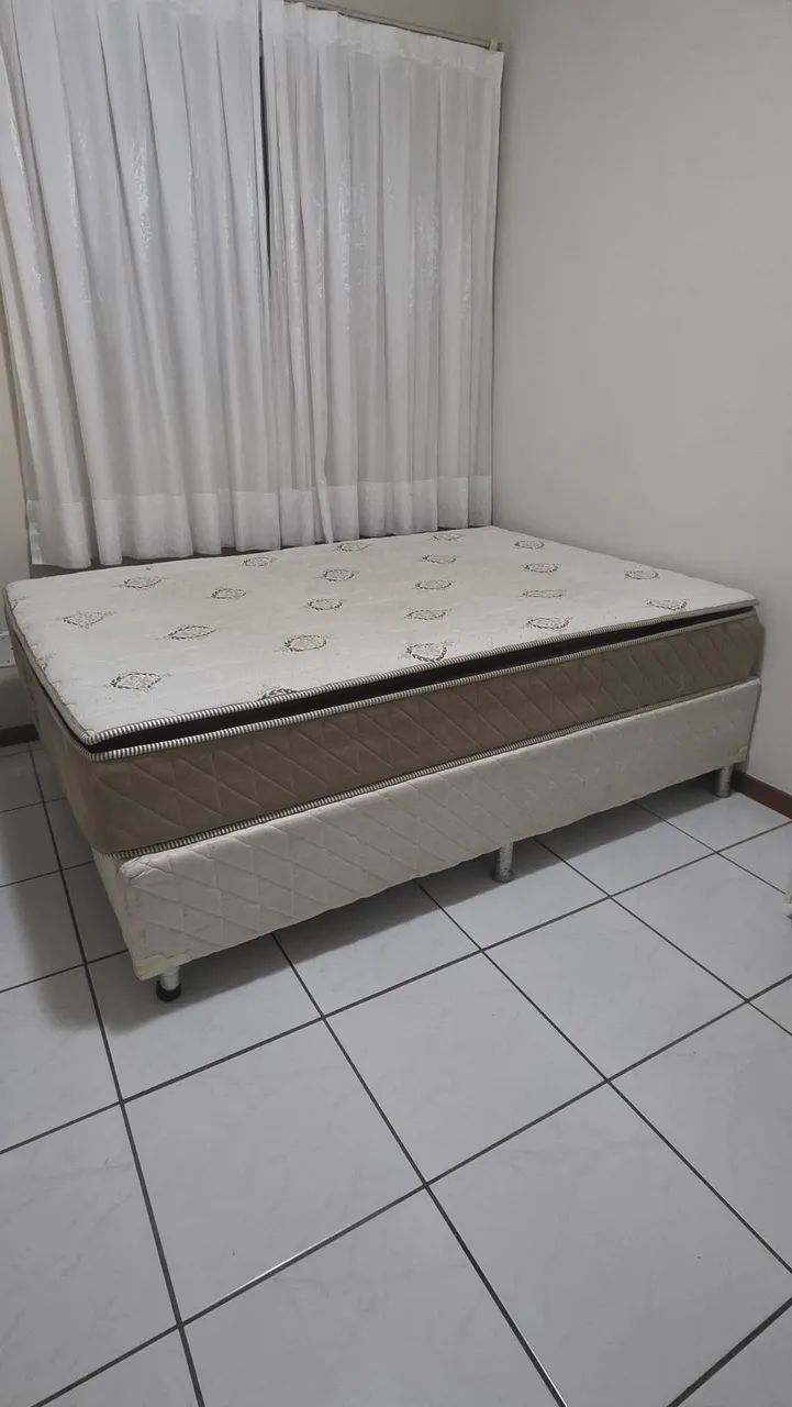 Cama box viuva + colchão (1,28x1,88)