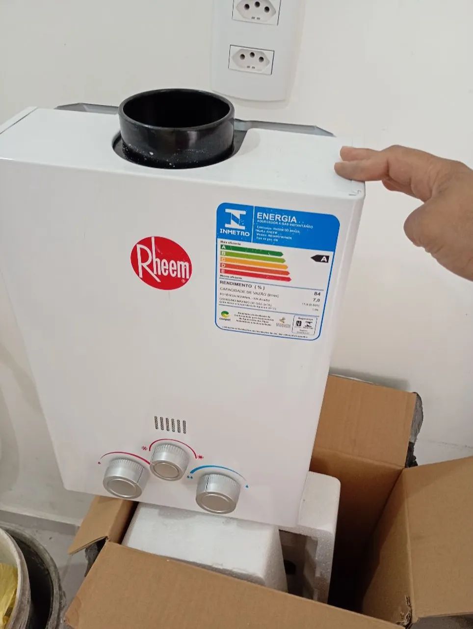 Aquecedor rinnai 7,5l - Foto 2