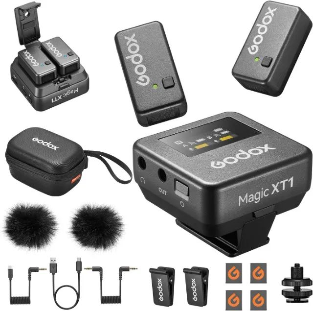 Microfone Godox Magic XT1 para câmeras (Novo/Lacrado)