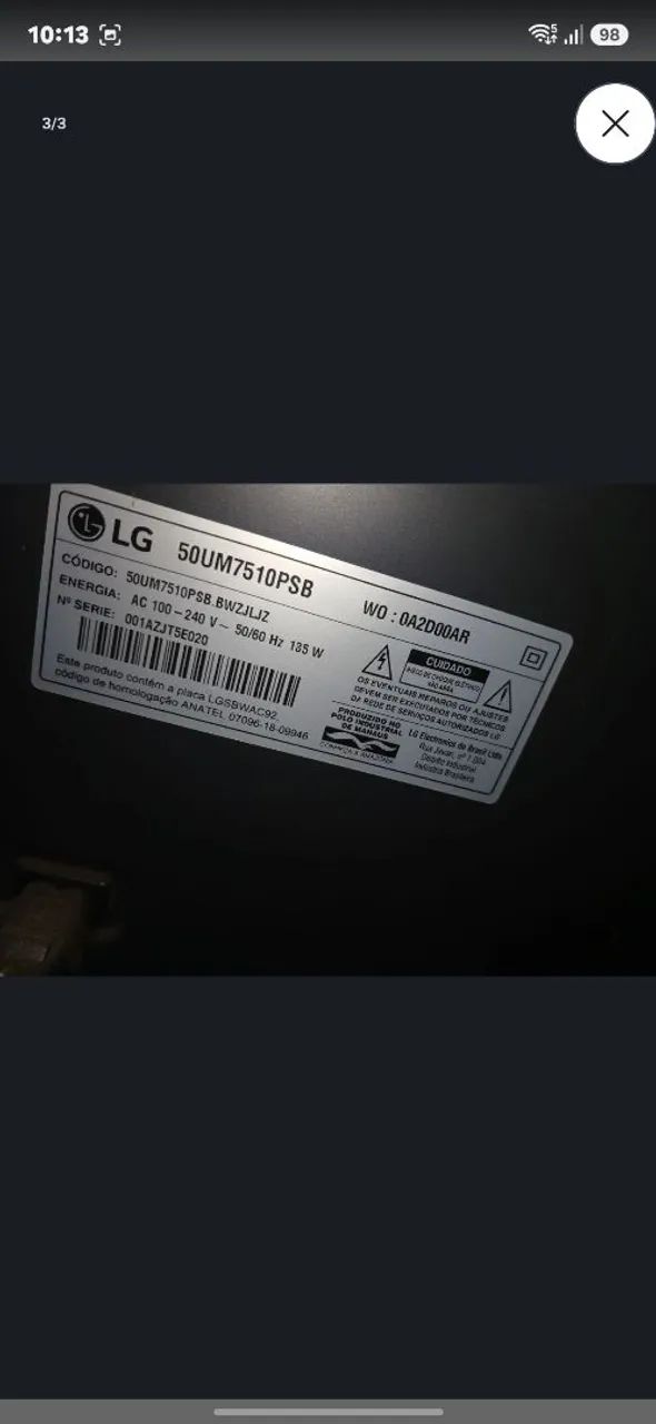 Tv LG 50 polegadas Smart TV  - Foto 3