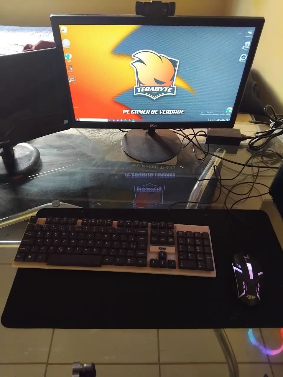 PC Gamer Completo Ryzen 5 5500 RX 7600 + 2 Monitores + Webcam + Microfone - Foto 2