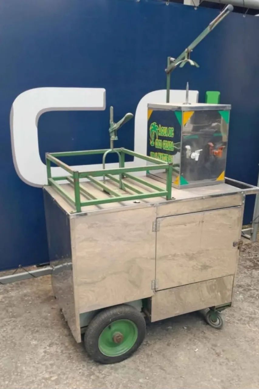 Carrinho de Água de Coco em Inox - Foto 3