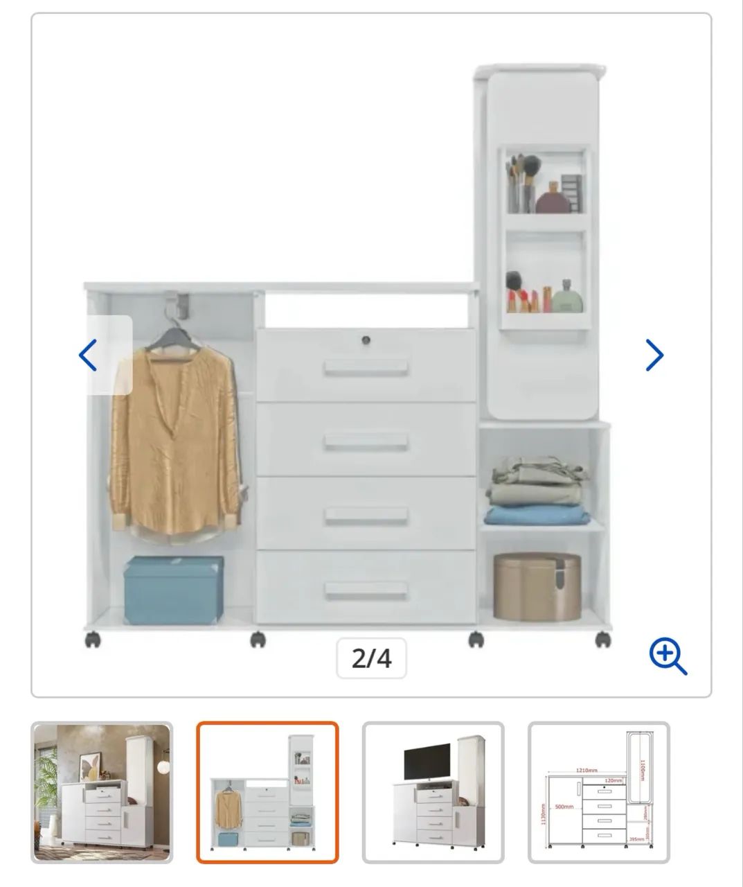 Cômoda 4 gavetas - Foto 2