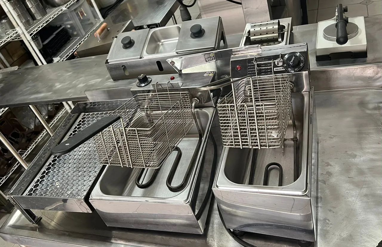 Kit 6 equipamentos Para Lanchonete fritadeira e outros  - Foto 2