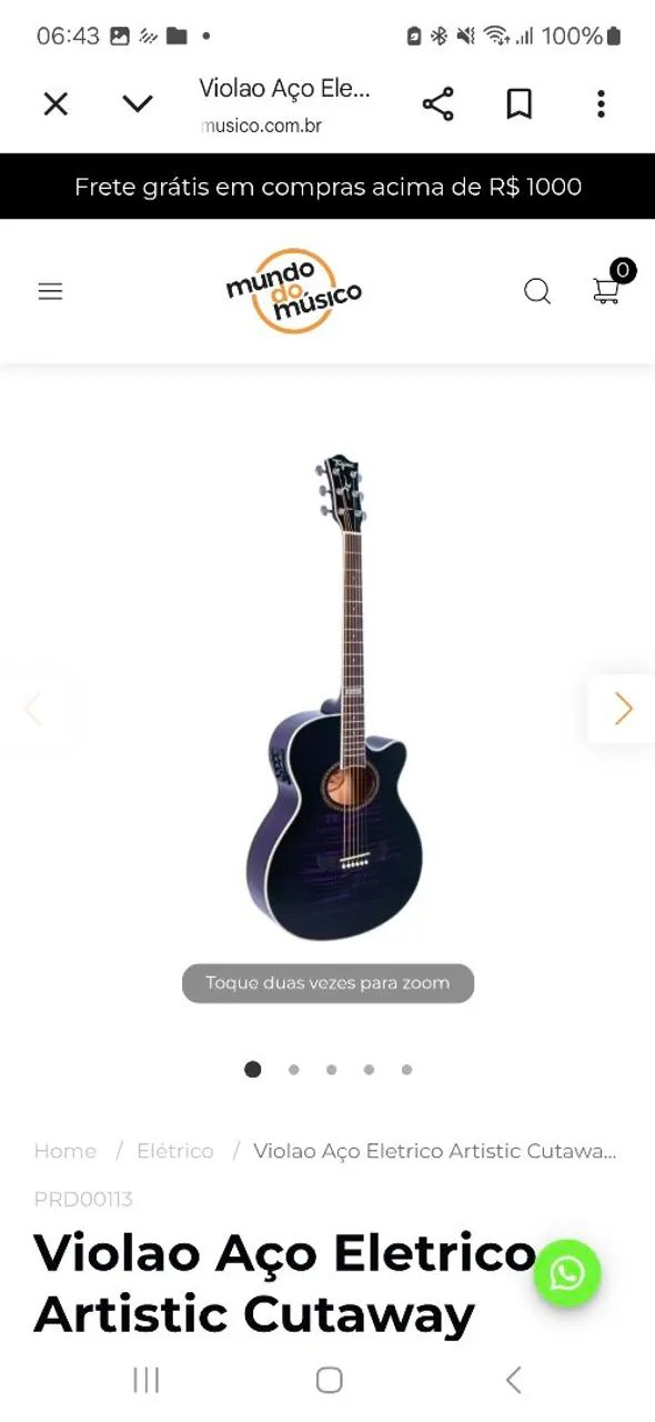 Violão Tagima aço elétrico 