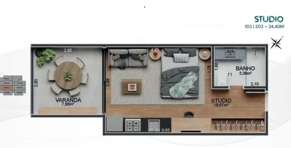 Barrinha Beach Studio - Foto 5