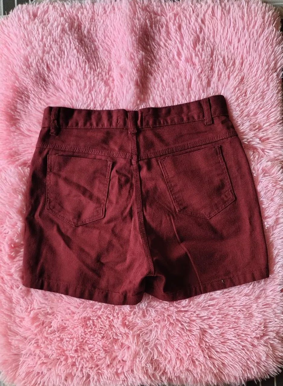 Short saia vinho - Foto 4