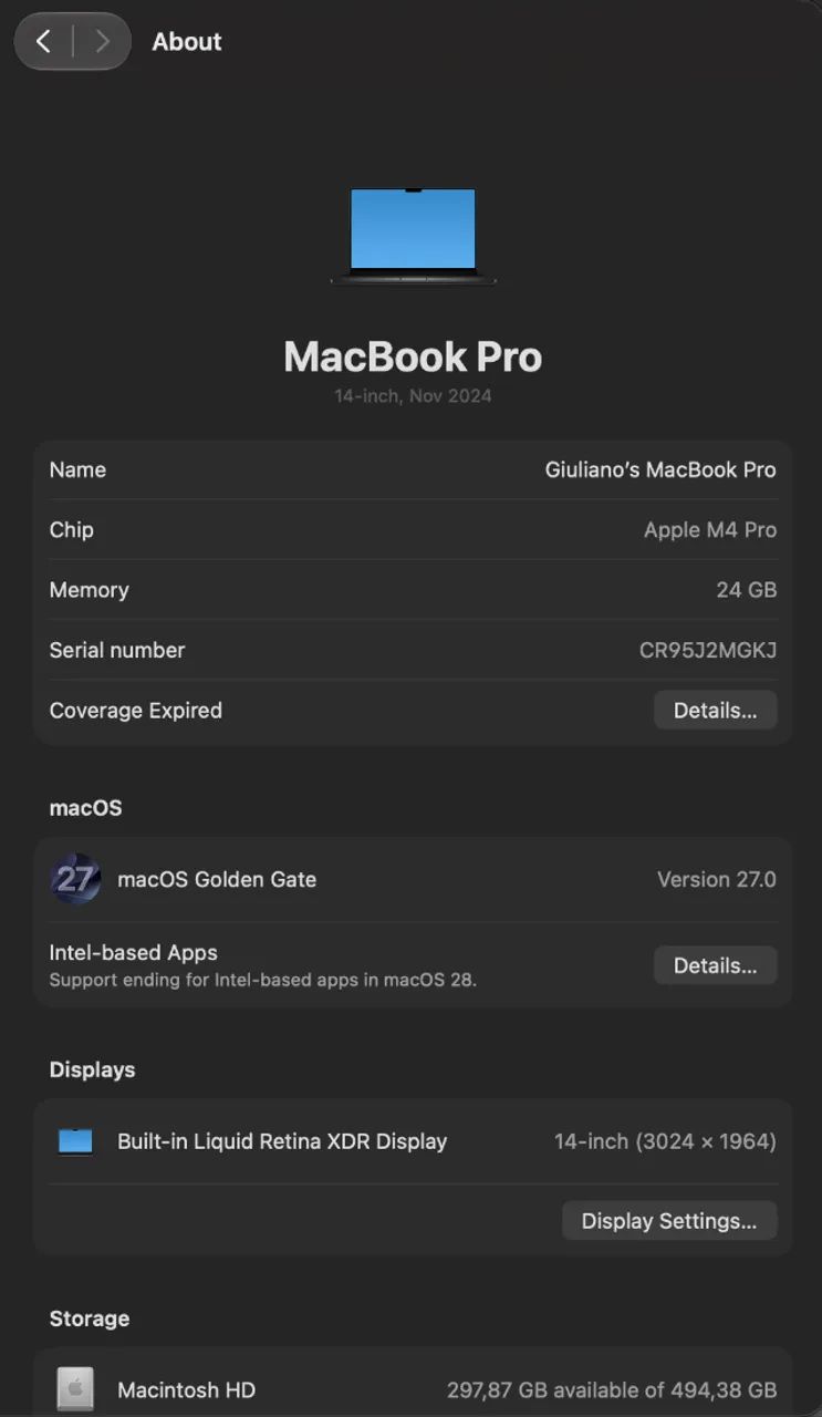 MacBook Pro M4 Pro 14" - 24GB 512GB - 1 ano de uso! - Foto 5