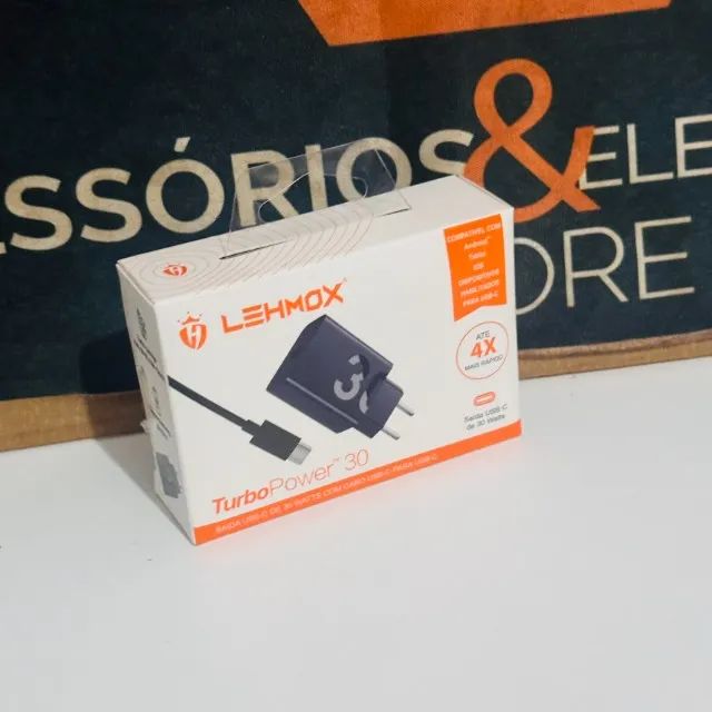 Carregador Turbo 30W - com cabo Tipo-C