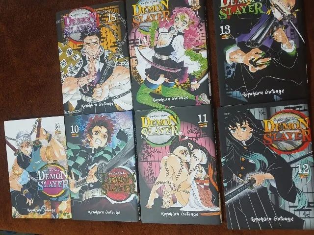 Kit Mangás Demon Slayer - Kimetsu No Yaiba | Volumes 9 ao 15