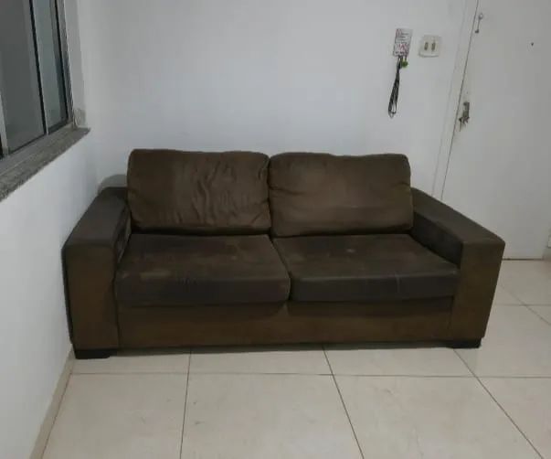 SOFÁ-CAMA USADO À VENDA - EXCELENTE OPORTUNIDADE - À RETIRAR - Foto 2